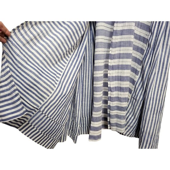 INJIRI Amber Dress Striped Patchwork Plaid Midi - Picture 9 of 17